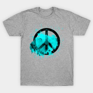 Peace of a Rainbow - Turquoise T-Shirt